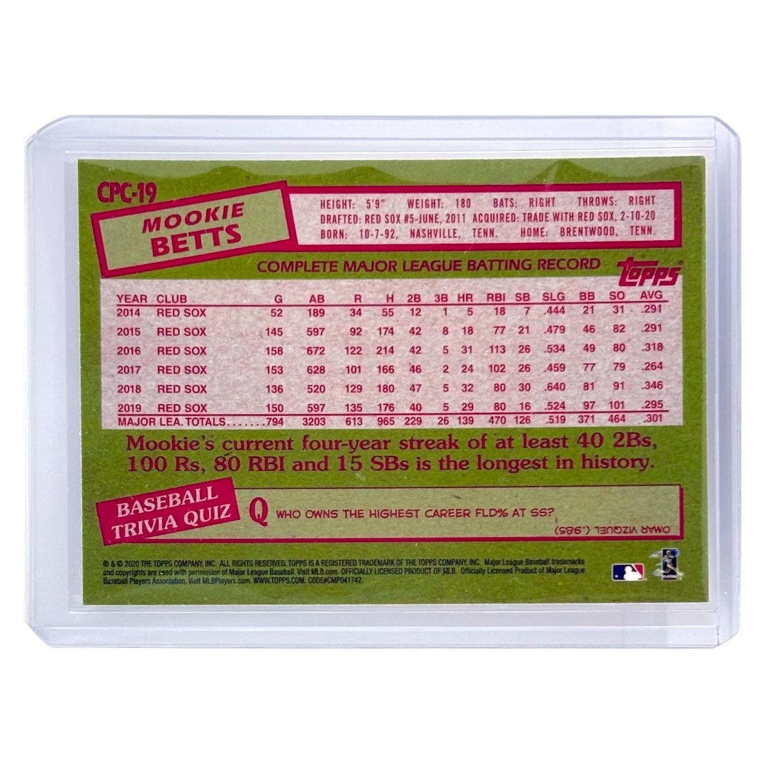 TOPPS MLBカード UPDATE MOOKIE BETTS DODGERS #CPC-19 中古 IT1