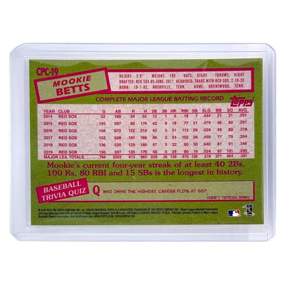 TOPPS MLBカード UPDATE MOOKIE BETTS DODGERS #CPC-19 中古 IT1