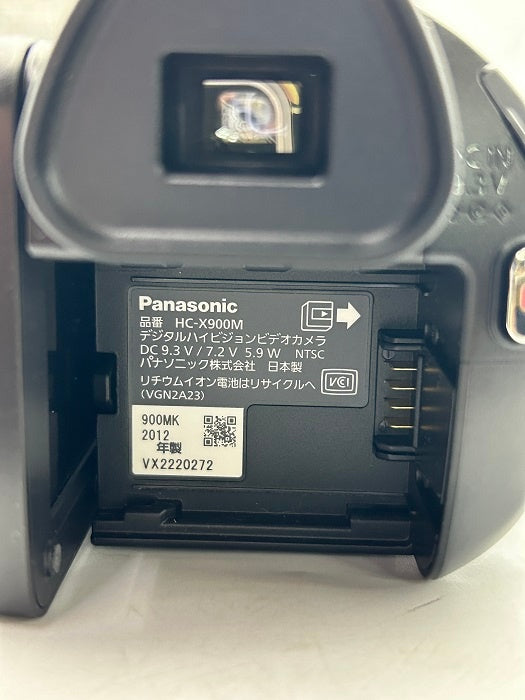 ジャンク品 Panasonic パナソニック デジタルハイビジョン ビデオカメラ HC-X900M バッテリーなし 家電 撮影 FULLHD 64GB 219万画素 中古 W４