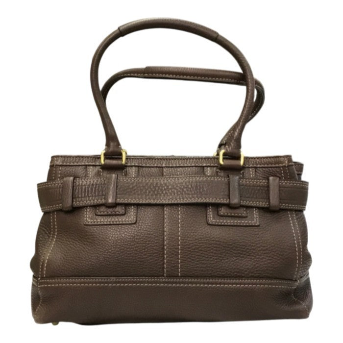COACH コーチ ハンドバッグ レディース レザー トートバッグ ベルトデザイン ブラウン 10212 中古 T1