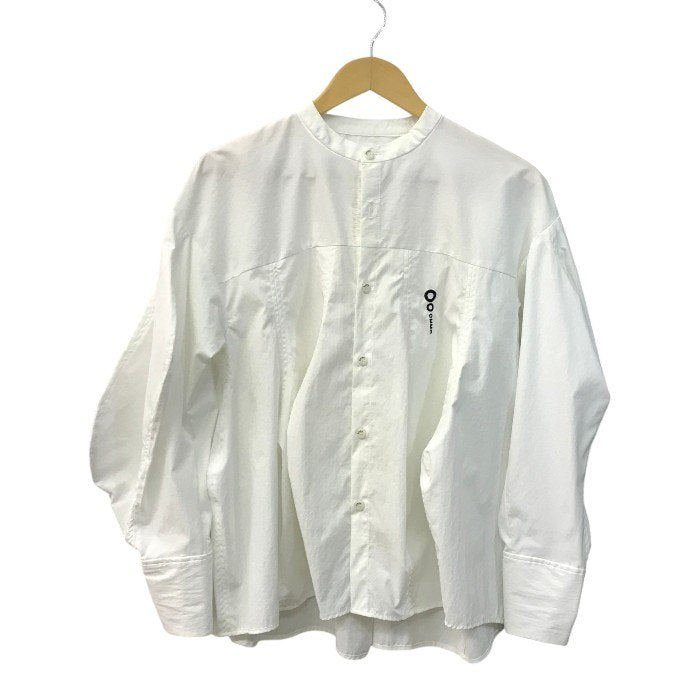 OMMO シャツ レディース 長袖 ポリエステル ワイドスリーブ 変形 ホワイト Fサイズ 882510402201 中古 T1