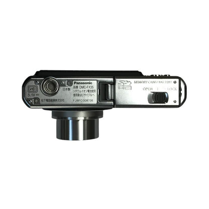 Panasonic パナソニック LUMIX ルミックス コンパクトデジタルカメラ エクストラブラック 光学4倍ズーム 広角25mm DMC-FX35-K 中古 T1