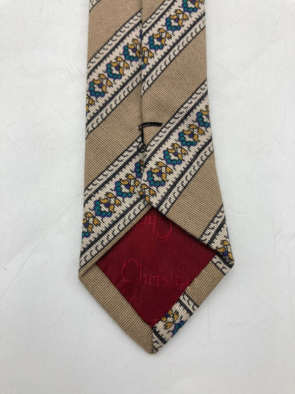 Christian Dior MONSIEUR クリスチャンディオール ムッシュ ネクタイ レジメンタル シルク混 中古 D4