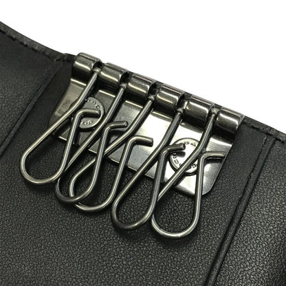 COACH コーチ シグネチャー 5連キーケース ユニセックス PVC コーテッドキャンバス キーリング ベージュ/ブラック F78675 QBTN2 中古 T1