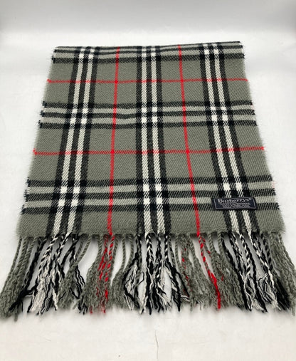 Burberrys バーバリーズ 英国製 ラムウール マフラー 中古 D4