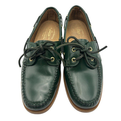 G.H.Bass&Co. ジーエイチバス BEAUTY＆YOUTH UNITED ARROWS ビューティーアンドユース ユナイテッドアローズ デッキシューズ US8(約26cm) グリーン 靴 シューズ メンズ レザー コラボ 中古 W４