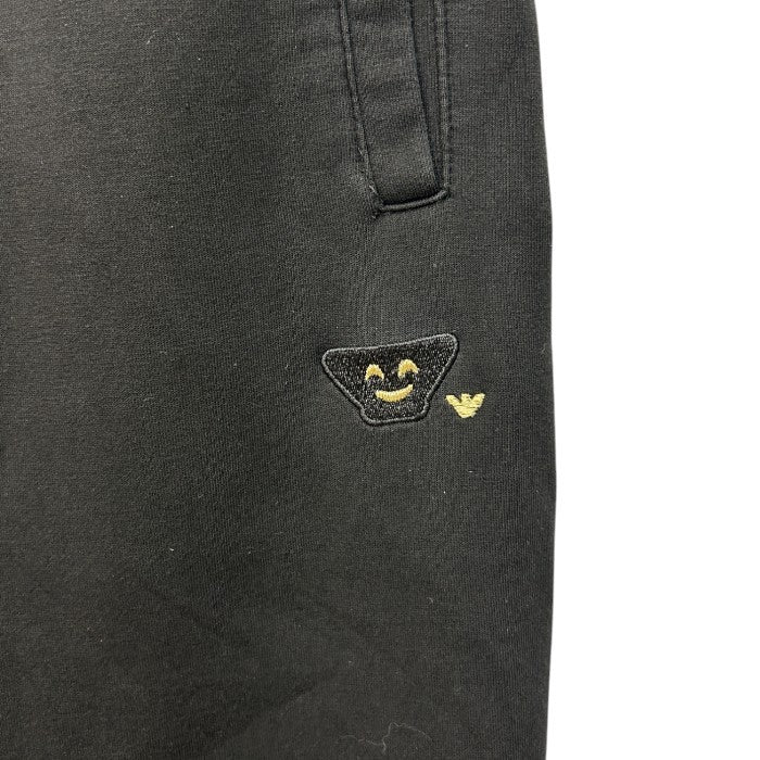 EMPORIO ARMANI エンポリオアルマーニ パンツ メンズ ジョガー ジャージ ブラック XS 8N1PFQ 1JHSZ ズボン ボトムス ウエストゴム 中古 W1