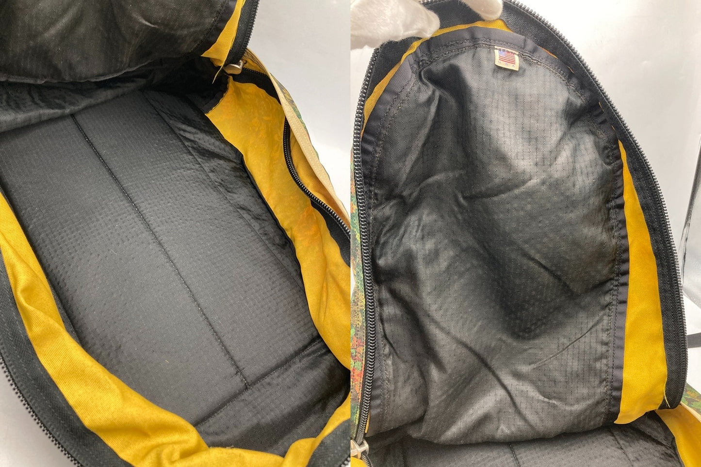GREGORY グレゴリー 旧ロゴ イエロータペストリー バックパック USA製 中古 D4
