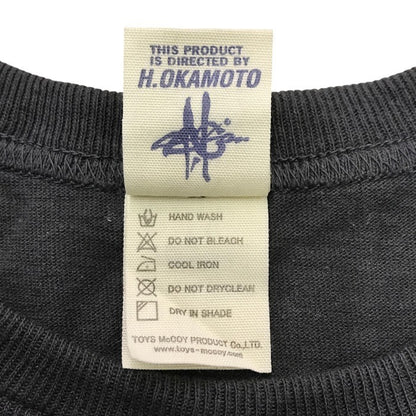 TOYS McCOY トイズマッコイ Tシャツ メンズ コットン 半袖 ラグラン PLAYBOY ウサギ プリント グレー Mサイズ 中古 T1