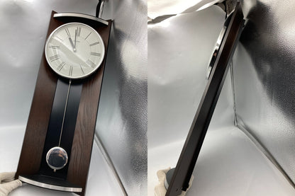 RHYTHM リズム時計 柱 掛け時計 アナログ モダンライフM05 振り子 4MPA05RH 中古 D4