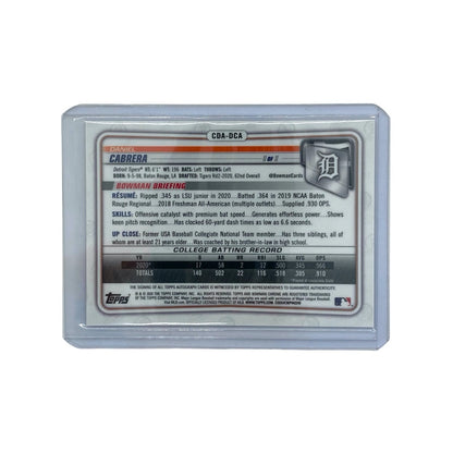 TOPPS MLBカード BOWMAN CHROME DANIEL CABRERA 133/250 #CDA-DCA 中古 IT1