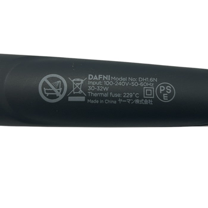 ヤーマン DAFNI nano ダフニナノ ブラシ型ヘアアイロン ブラック パープル DH1.6N YA-MAN 家電 ヘアケア うねり パサつき 中古 W４