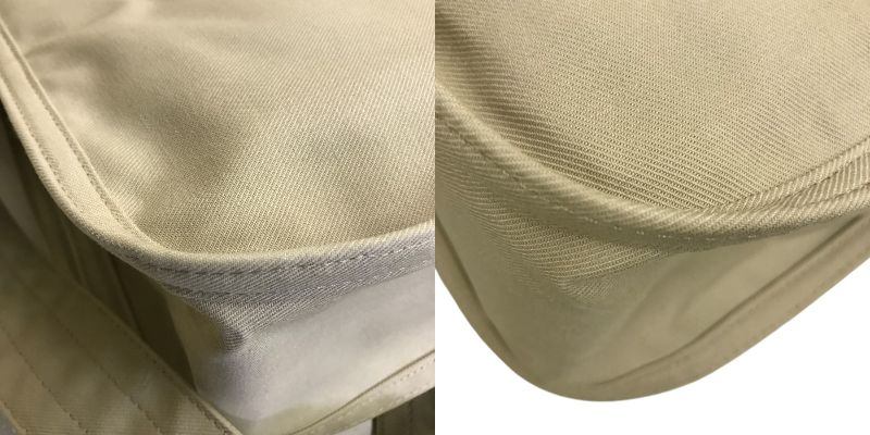 PORTER GIRL ポーター ガール NAKED ネイキッド ショルダーバッグ M ベージュ 鞄 キャンバス レディース 中古 WK1