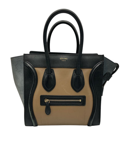 CELINE セリーヌ ラゲージ マイクロ ショッパー ハンドバッグ 中古 D4