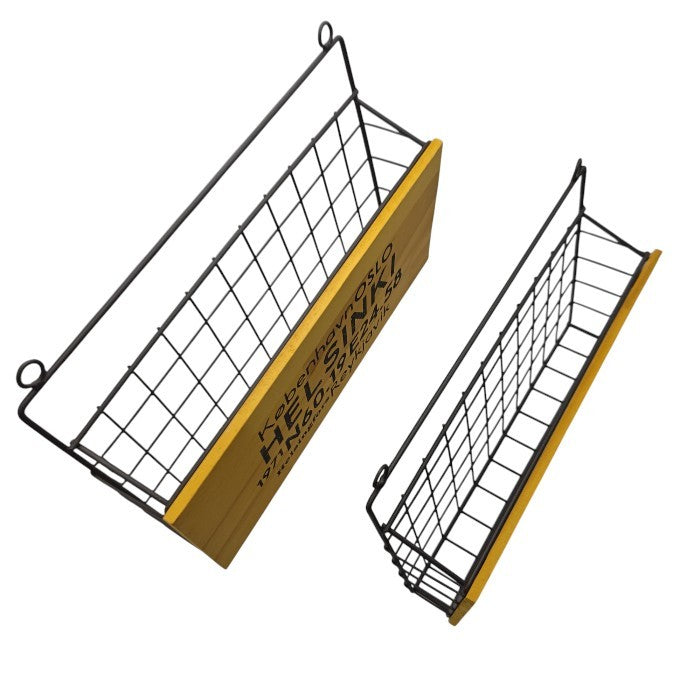 ヴィンテージ風 レターホルダー ドアマガジン ウォールラック 2個セット インテリア 小物入れ おしゃれ 中古 W４