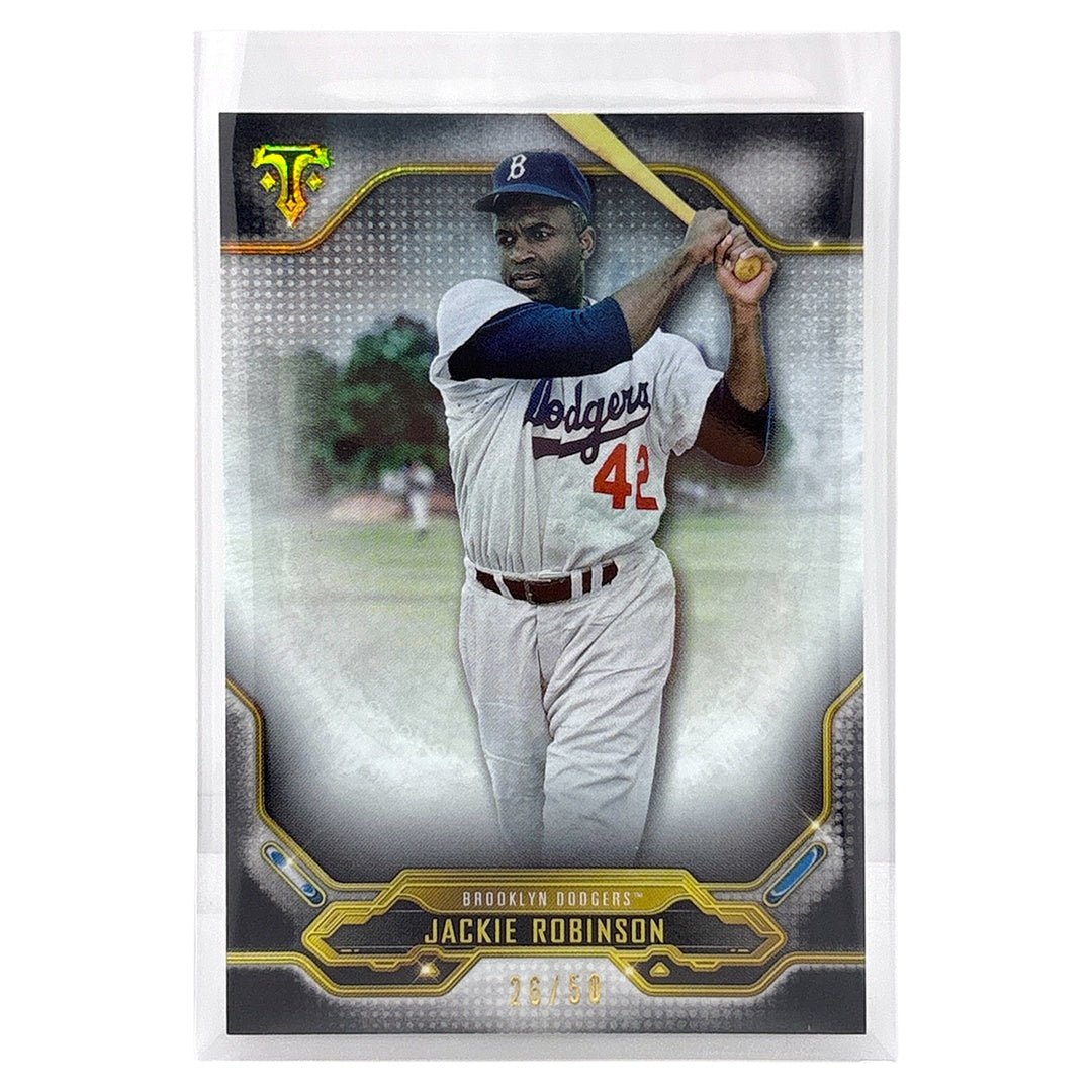 TOPPS MLBカード TRIPLE THREADS JACKIE ROBINSON BROOKLYN DODGERS /50 #16 中古 IT1