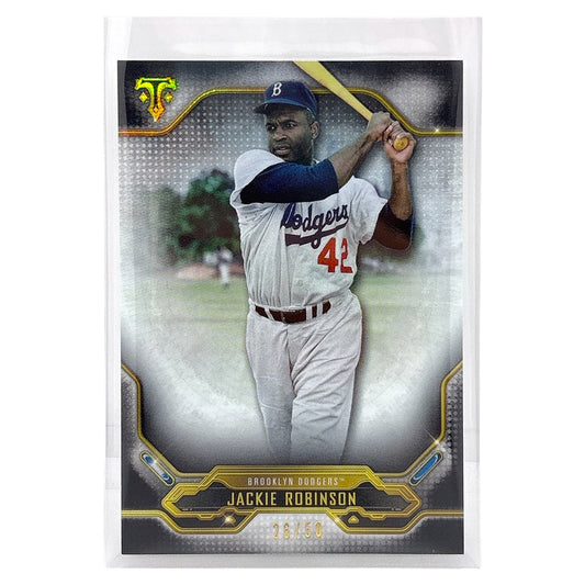 TOPPS MLBカード TRIPLE THREADS JACKIE ROBINSON BROOKLYN DODGERS /50 #16 中古 IT1