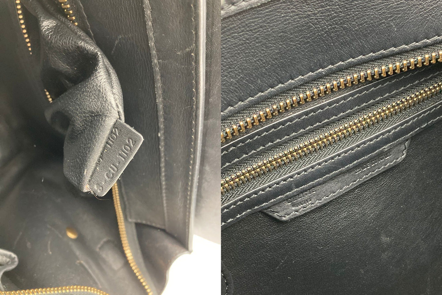 CELINE セリーヌ ラゲージ マイクロ ショッパー ハンドバッグ 中古 D4