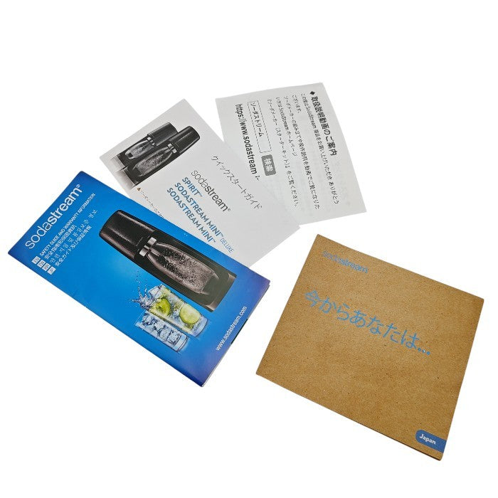 【未使用品】 sodastream SPIRIT ソーダストリーム スピリット 本体＆ガスシリンダーセット SSM1067 中古 H４