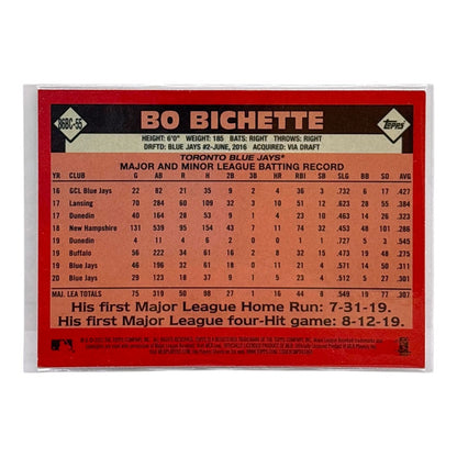 TOPPS MLBカード CHROME BO BICHETTE TORONTO BLUE JAYS #86BC-55 中古 IT1