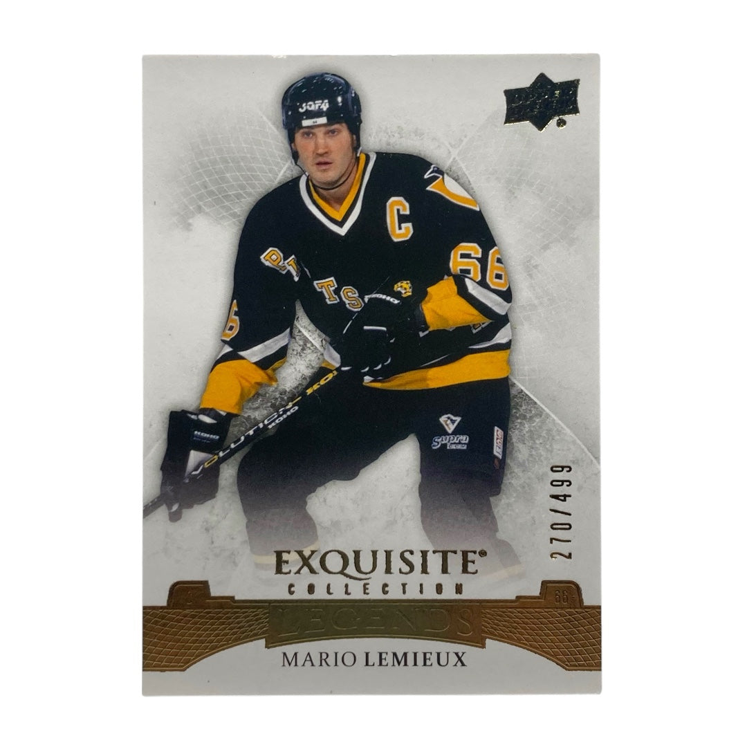 UPPER DECK NHLカード EXQUISITE COLLECTION MARIO LEMIEUX PENGUINS 270/499 #33 中古 IT2