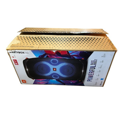 未使用品 JBL PARTYBOX 110 パーティーボックス ワイヤレス スピーカー ジェイビーエル オーディオ Bluetooth 中古 W４