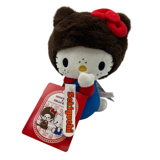 未使用品 Sekiguchi セキグチ キティ × モンチッチ ぬいぐるみ S キティ 205042 H18×W13×D11cm サンリオ Sanrio ホビーハローキティ キティちゃん 中古 W４