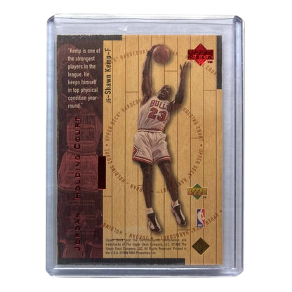 UPPER DECK NBAカード HARDCOURT JORDAN HOLDING COURT SHAWN KEMP CAVALIERS MICHAEL JORDAN BULLS 0289/2300 #J5 中古 IT2