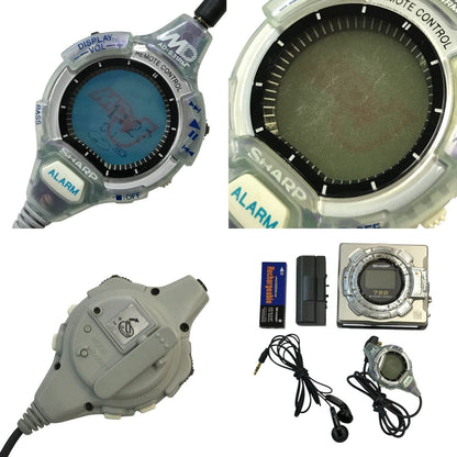 【ジャンク品】 SHARP シャープ ポータブルMDレコーダー シルバー 録再タイプ MDウォークマン MDプレーヤー MD-MS722-S 中古 T1