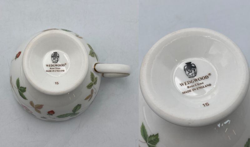 WEDGWOOD ウェッジウッド ワイルドストロベリー カップ＆ソーサー 5客 中古 D4