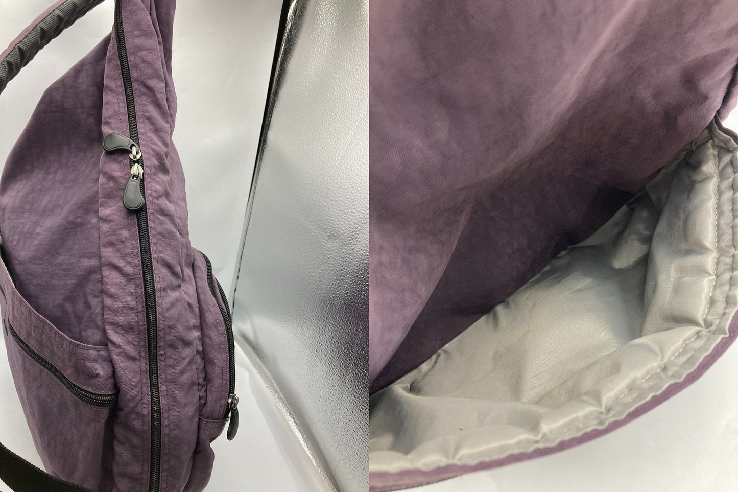 HEALTHY BACK BAG ヘルシーバックバッグ ビッグバッグ (プラム) 中古 D4