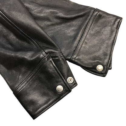 Schott ショット トラッカージャケット メンズ ラムレザー シングル 羊革 ブラック Sサイズ 3121034 中古 T1