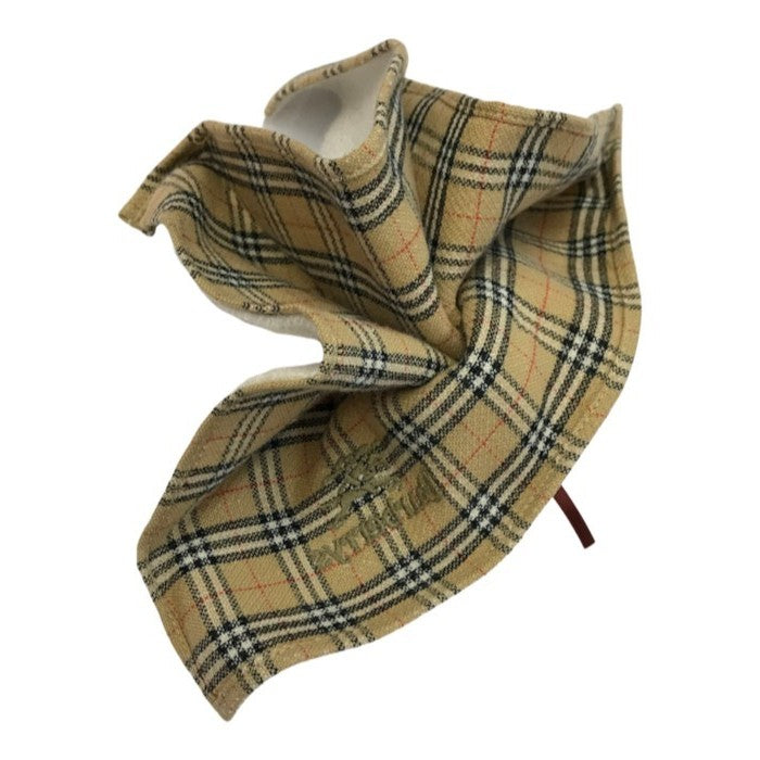 BURBERRY バーバリー ベア ぬいぐるみ ハンカチセット ノバチェック クマ タオル地 インテリア 手足可動 ベージュ 中古 T1