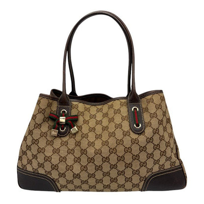 グッチ GUCCI プリンシー GGキャンバス トートバッグ 163805 鞄 ブランド レディース レザー おしゃれ 中古 W４
