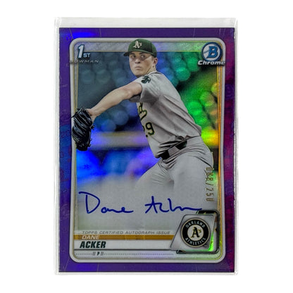 TOPPS MLBカード BOWMAN CHROME 1ST DANE ACKER OAKLAND ATHLETICS /250 #CDA-DA 中古 IT1