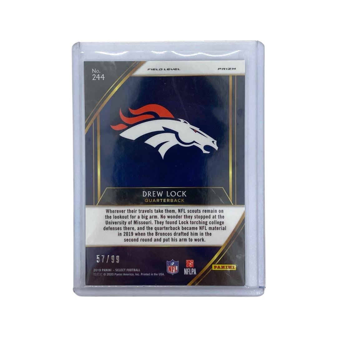 PANINI NFLカード SELECT PRIZM DREW LOCK DENVER BRONCOS 57/99 #244 中古 IT1