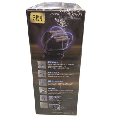 アクアブレード Prospec5 メンズシェーバー 5枚刃 ブラック GS-7788 中古 Y1