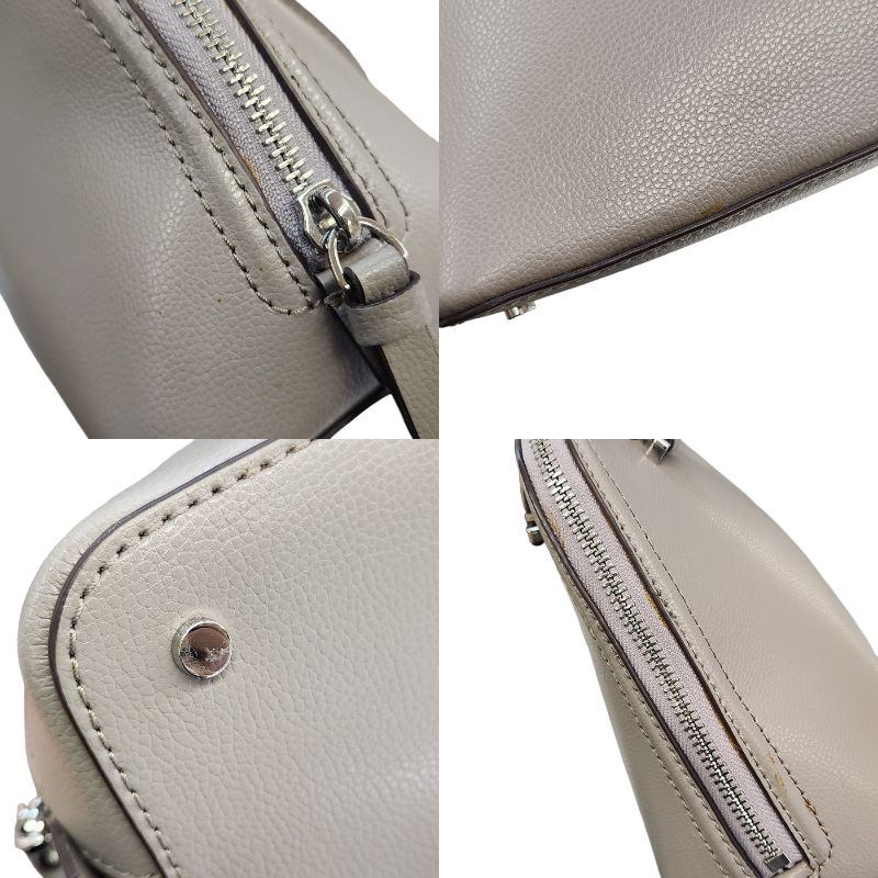 kate spade ケイトスペード ハンドバッグ レディース レザー 2way ショルダー トート 斜め掛け 無地 グレー WKRU6058 中古 T1