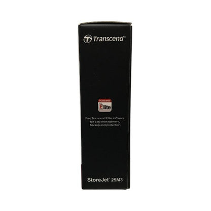 Transcend StoreJet ポータブルHDD 2TB アイロングレー 外付け 耐衝撃 スリムタイプ USB3.1 Gen1 TS2TSJ25M3S 中古 T1