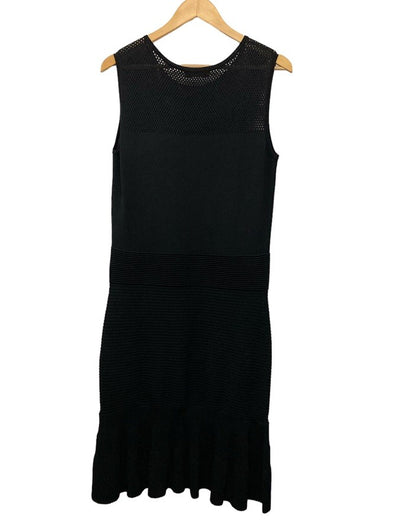 DAMA collection ダーマコレクション ノースリーブ ワンピース サイズLL ブラック 13630-00078 中古 D4