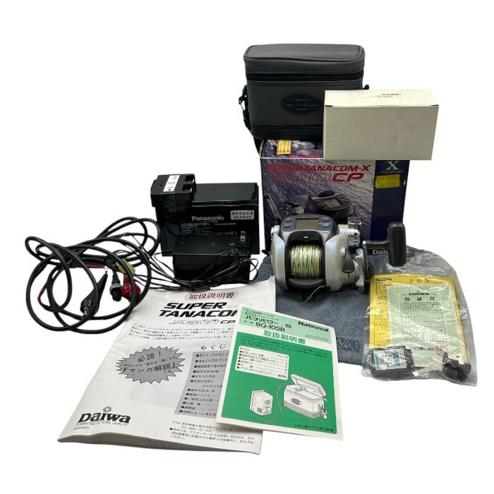 Daiwa ダイワ 電動リール スーパータナコンX500CP National バッテリーパック セット 釣り フィッシング アウトドア コード付き 中古 W４