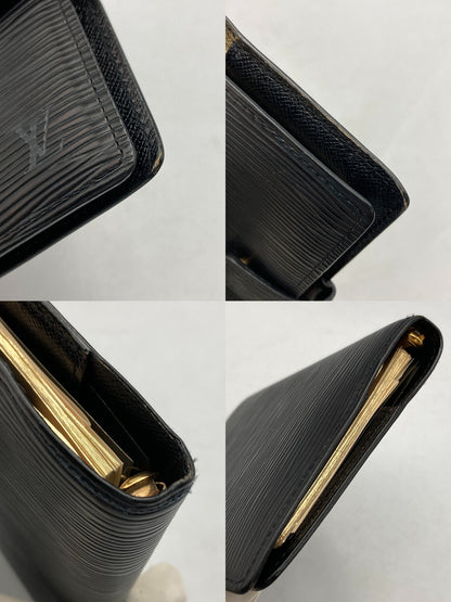 LOUIS VUITTON エピ アジェンダPM 手帳カバー ブラック R20052 リフィルあり 中古 D4