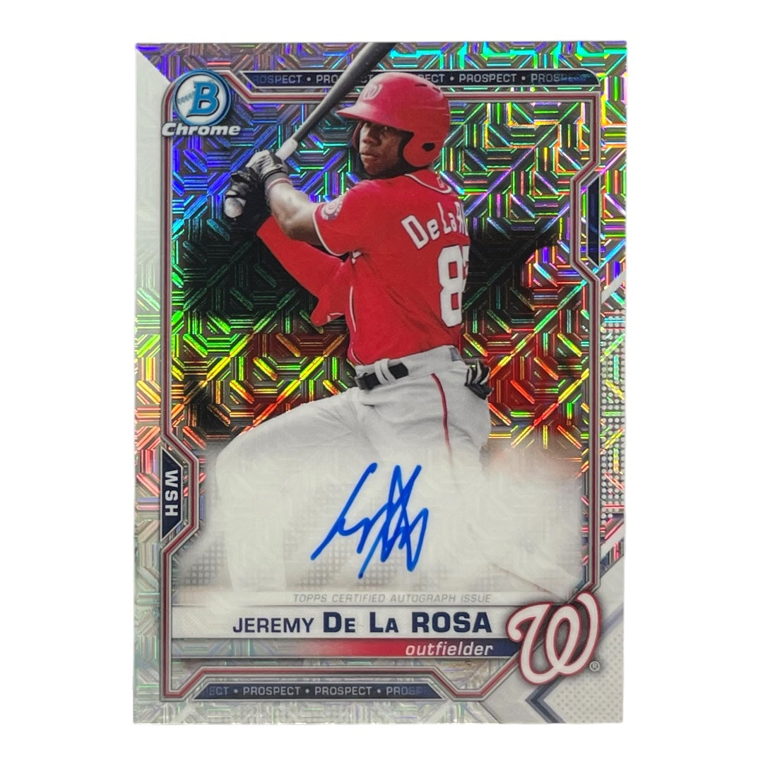 TOPPS MLBカード BOWMAN CHROME JEREMY DE LA ROSA WASHINGTON NATIONALS #BMA-JD 中古 IT2