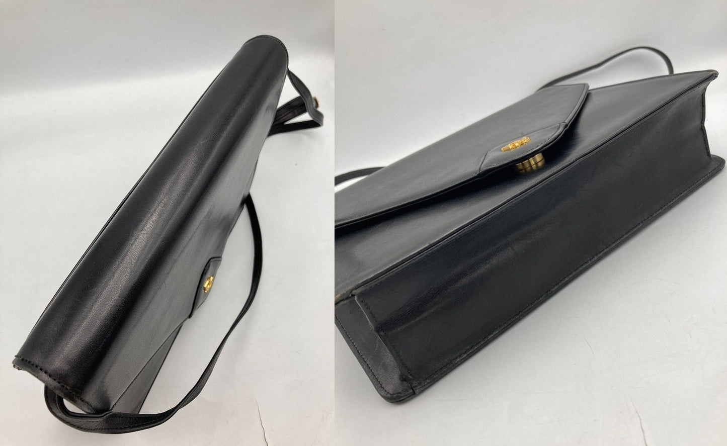 Christian Dior クリスチャンディオール ヴィンテージ レザー ショルダーバッグ 中古 D4