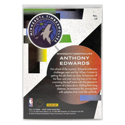 PANINI NBAカード COURT KINGS ANTHONY EDWARDS MINNESOTA TIMBERWOLVES #15 中古 IT1