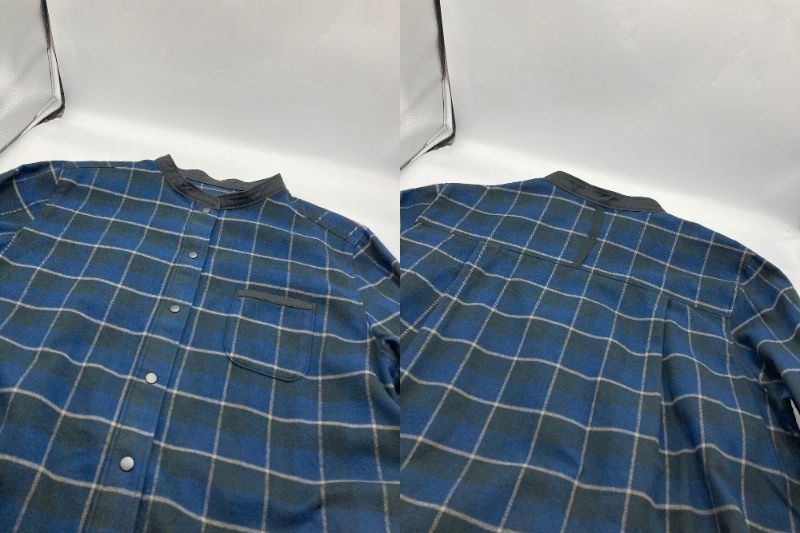 human woman ヒューマンウーマン 起毛チェックブラウス 077-3210101 サイズM 中古 D4