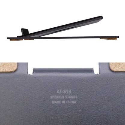 audio-technica AT-ST3 スピーカースタンド 卓上 ブックシェルフ テーブルトップ 対応機種： AT-SP3X 他 耐荷重：3.0kg ペア ブラック 中古 a1