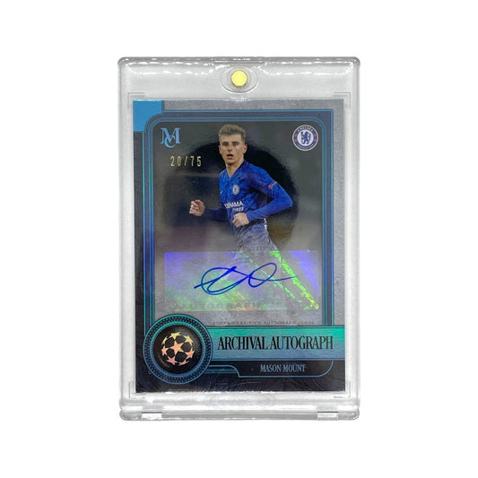 TOPPS サッカーカード MUSEUM COLLECTION ARCHIVAL AUTOGRAPH MASON MOUNT CHELSEA 20/75 #AA-MM 中古 IT1