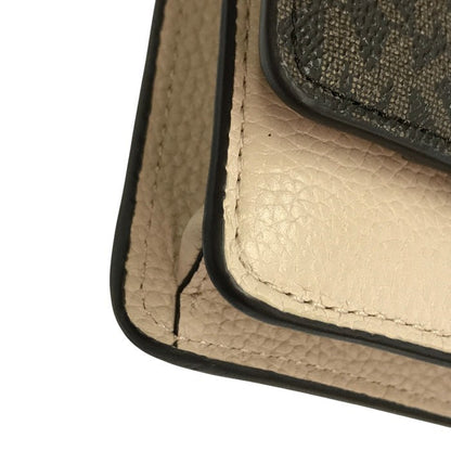MICHAEL KORS マイケルコース モットフォーン クロスボディ 長財布 レディース ショルダーバッグ ロングウォレット ブラウン/ソフトピンク 32T9GF5C0L 中古 T1