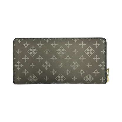 russet ラシット 長財布 レディース ラウンドジップ ファスナー 三層式小銭入れ 収納大 グレー SO-348 中古 T1